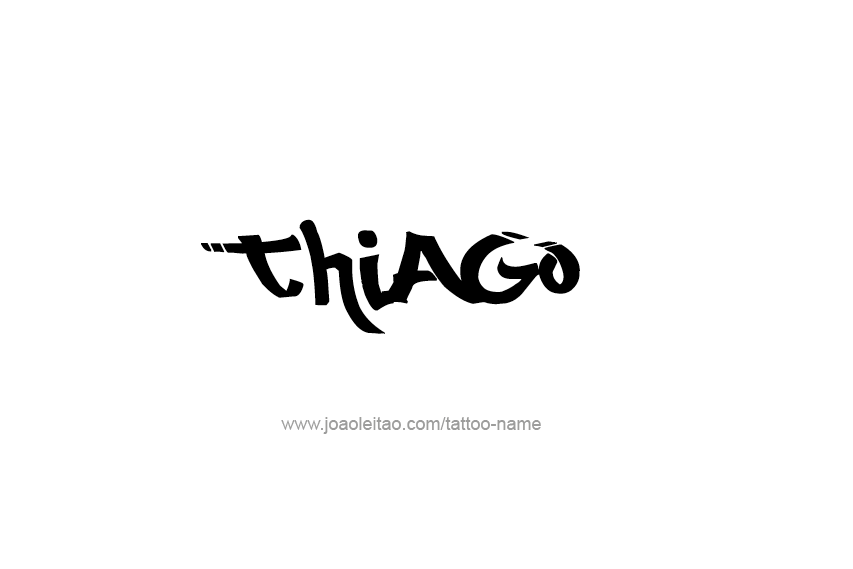 Tattoo Design  Name Thiago   