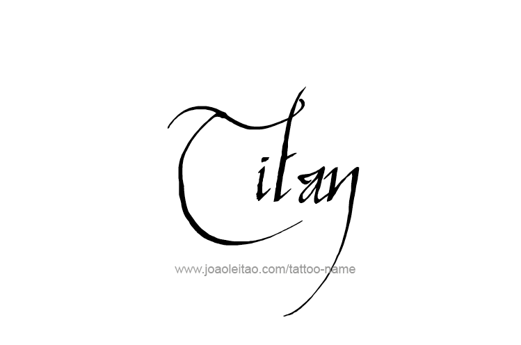 Tattoo Design  Name Titan   