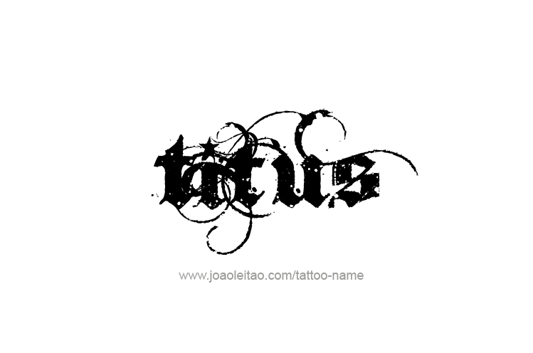 Tattoo Design  Name Titus   