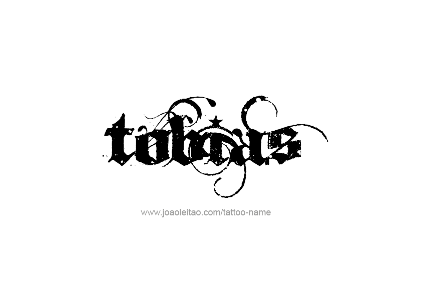 Tattoo Design  Name Tobias   