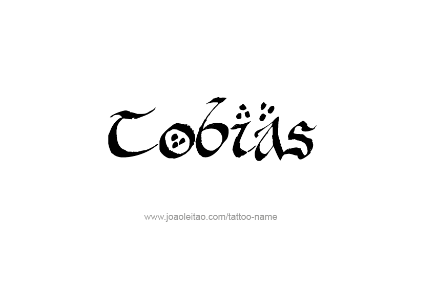 Tattoo Design  Name Tobias   