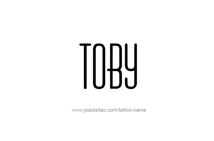 Tattoo Design  Name Toby   