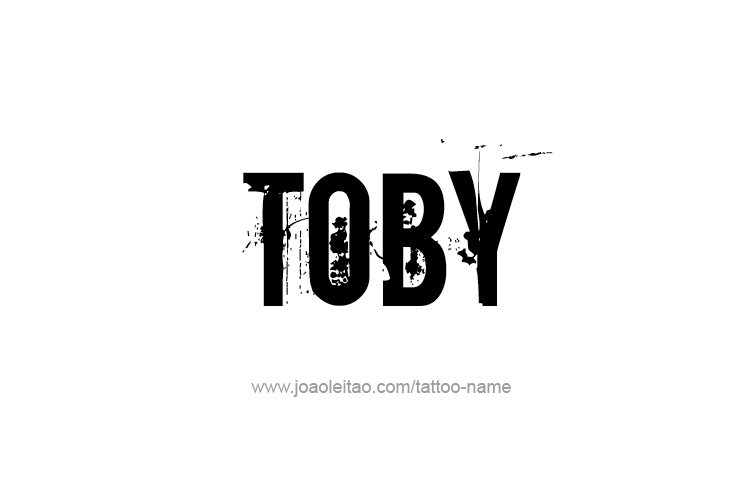 Tattoo Design  Name Toby   