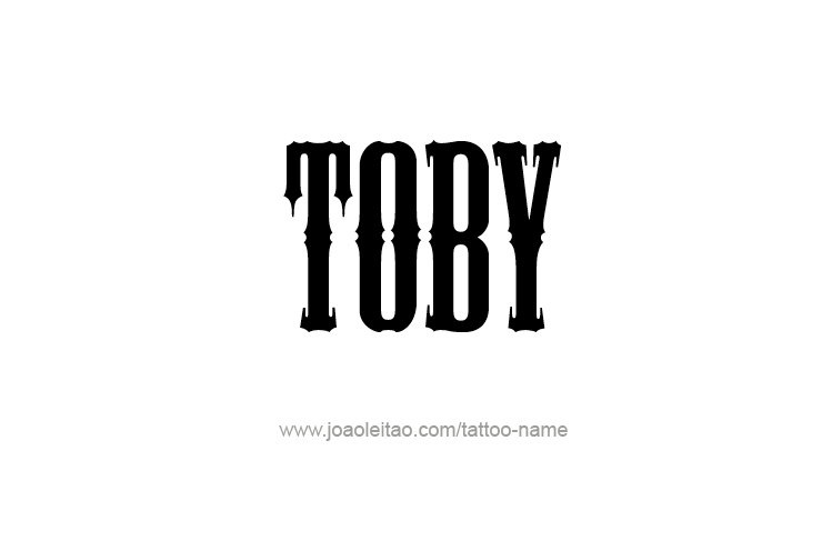 Tattoo Design  Name Toby   