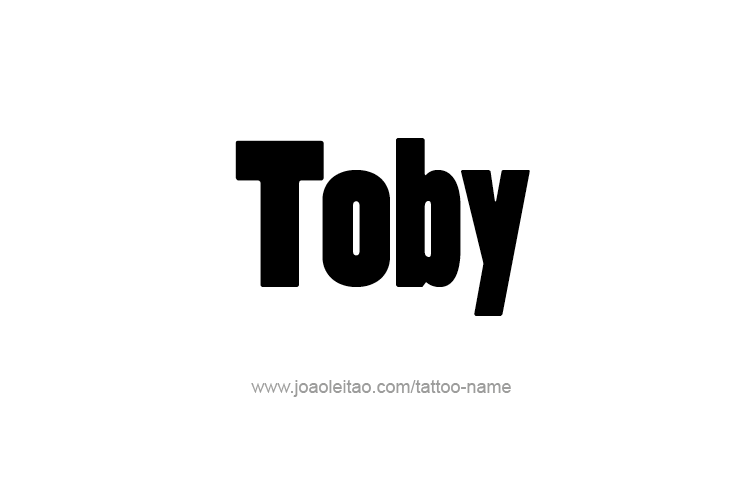 Tattoo Design  Name Toby   