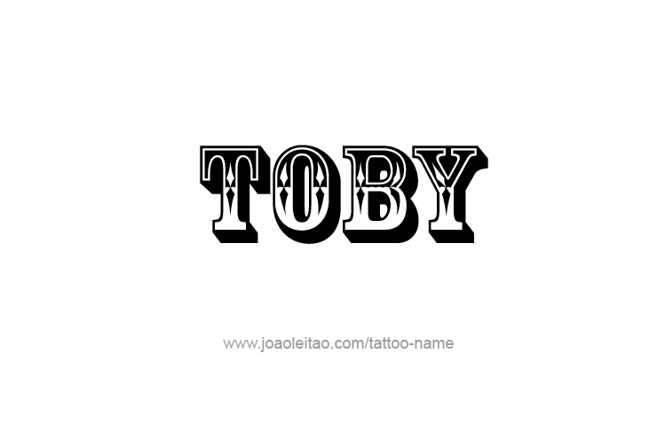 Tattoo Design  Name Toby   