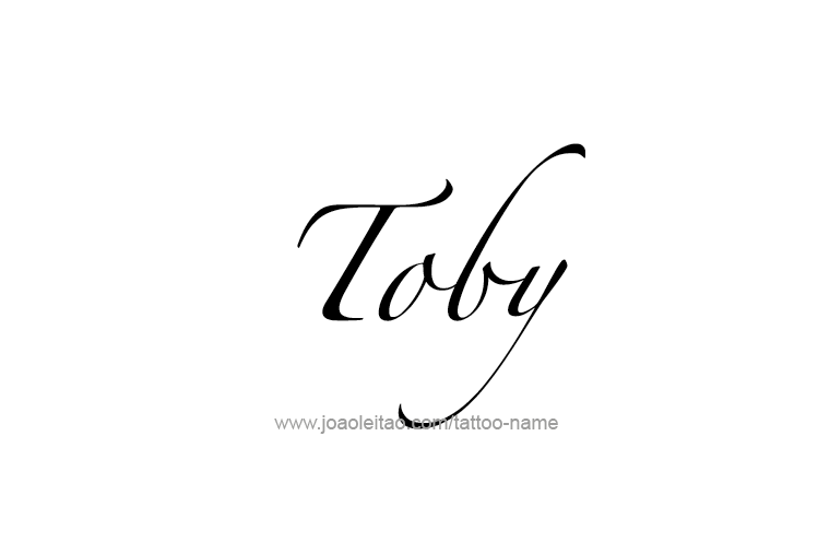 Tattoo Design  Name Toby   