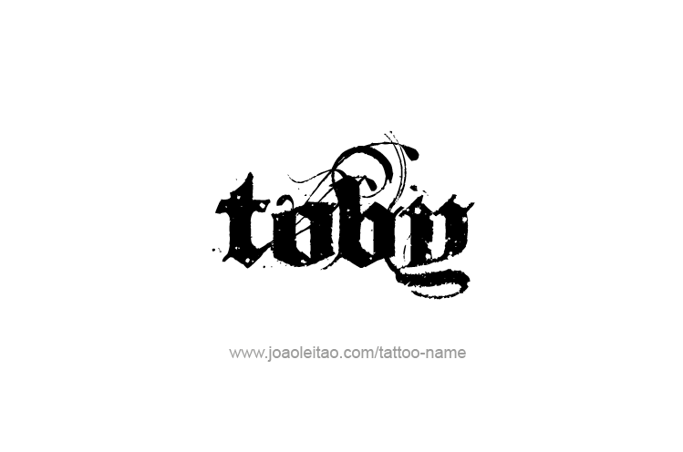 Tattoo Design  Name Toby   