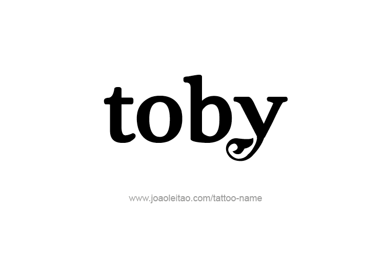 Tattoo Design  Name Toby   