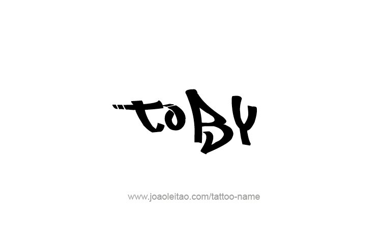 Tattoo Design  Name Toby   