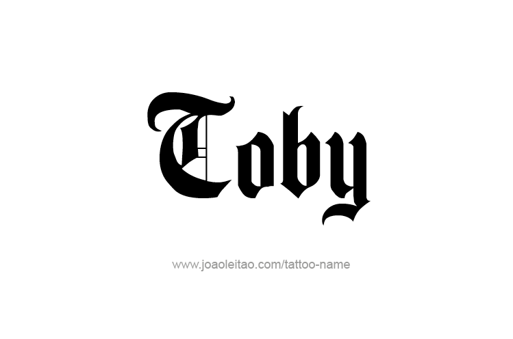 Tattoo Design  Name Toby   