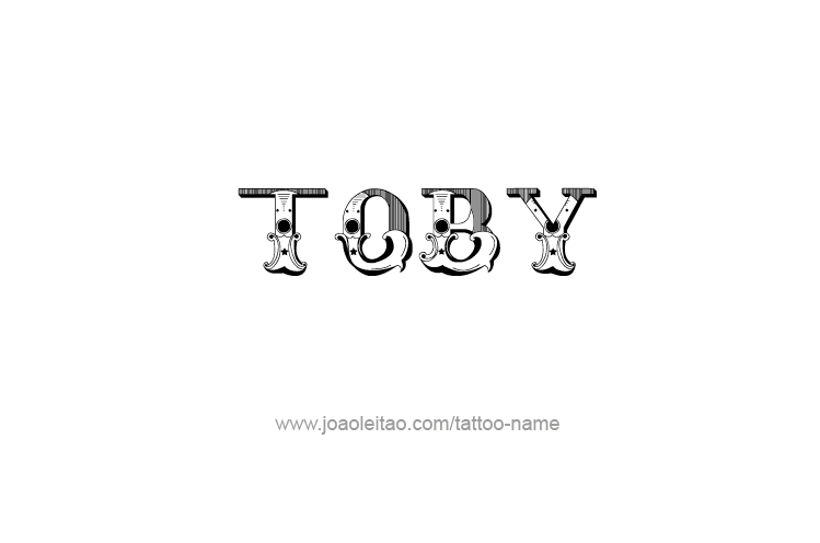 Tattoo Design  Name Toby   