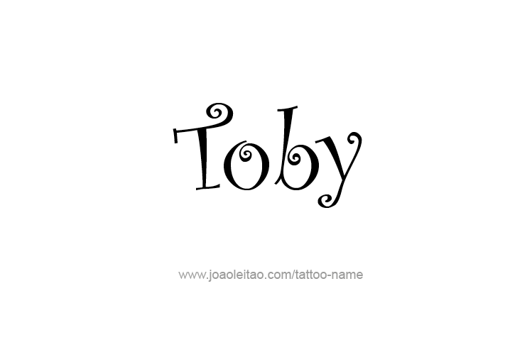 Tattoo Design  Name Toby