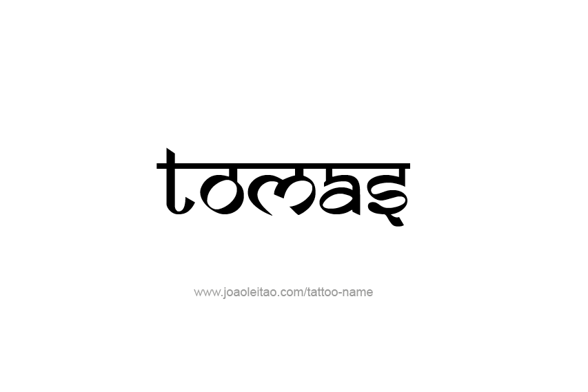 Tattoo Design  Name Tomas   