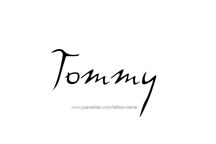 Tattoo Design  Name Tommy   