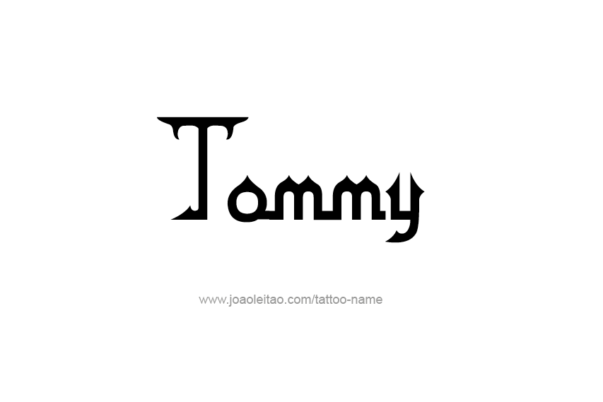 Tattoo Design  Name Tommy   