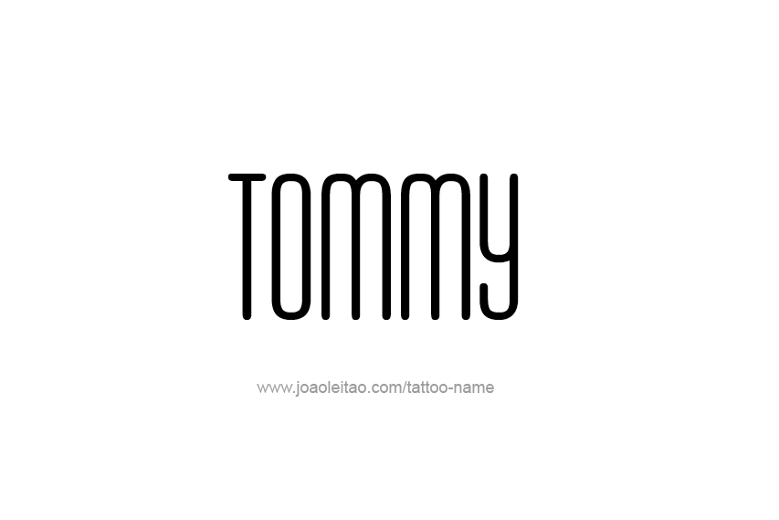 Tattoo Design  Name Tommy   