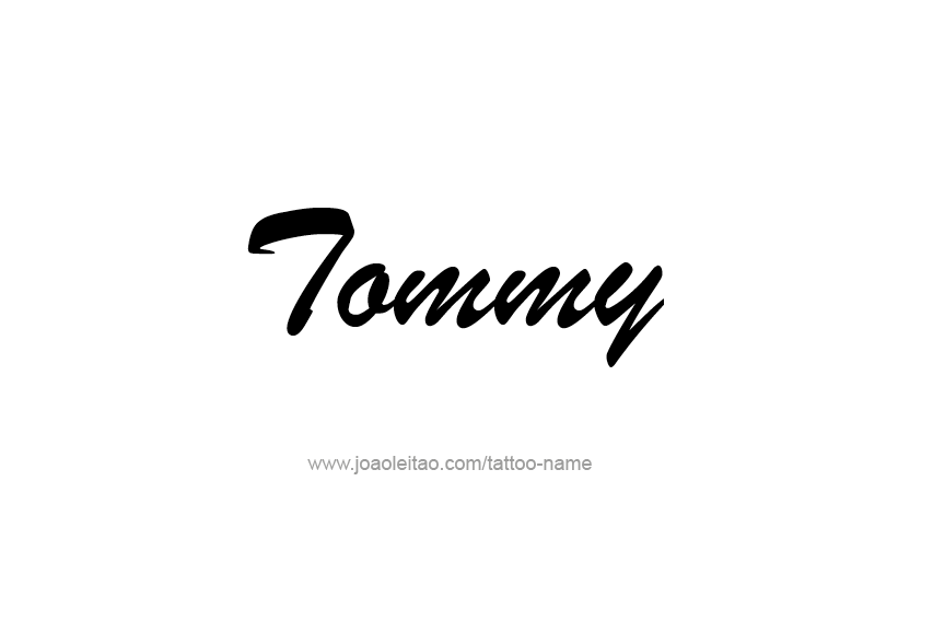 Tattoo Design  Name Tommy   