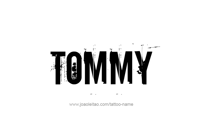 Tattoo Design  Name Tommy   