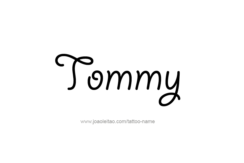 Tattoo Design  Name Tommy   