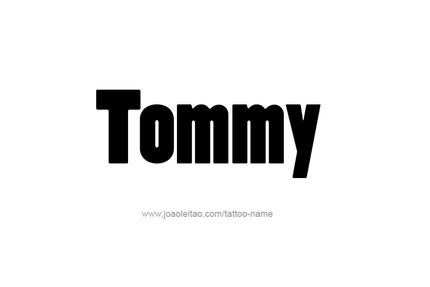 Tattoo Design  Name Tommy   