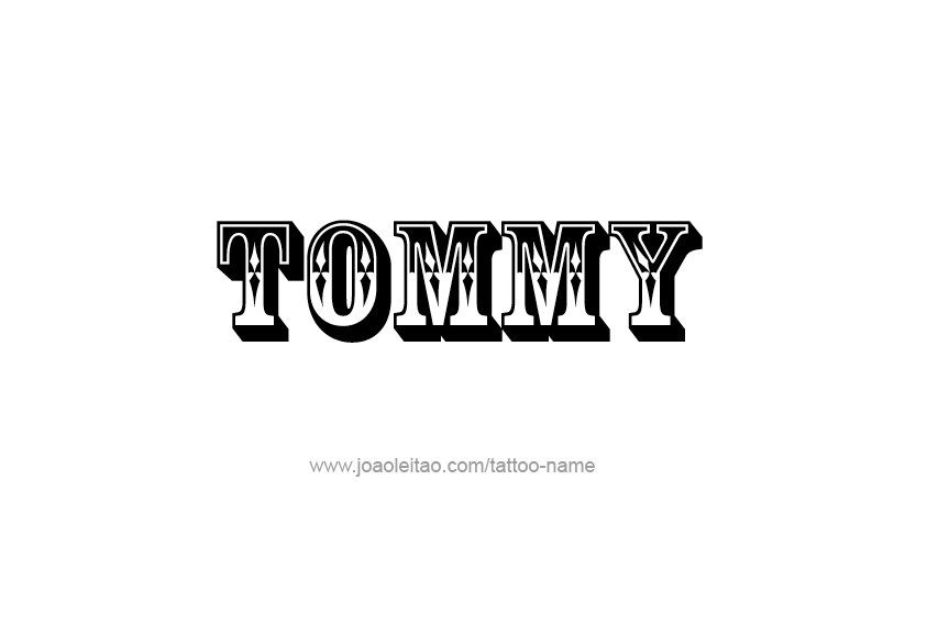 Tommy Name Tattoo Designs