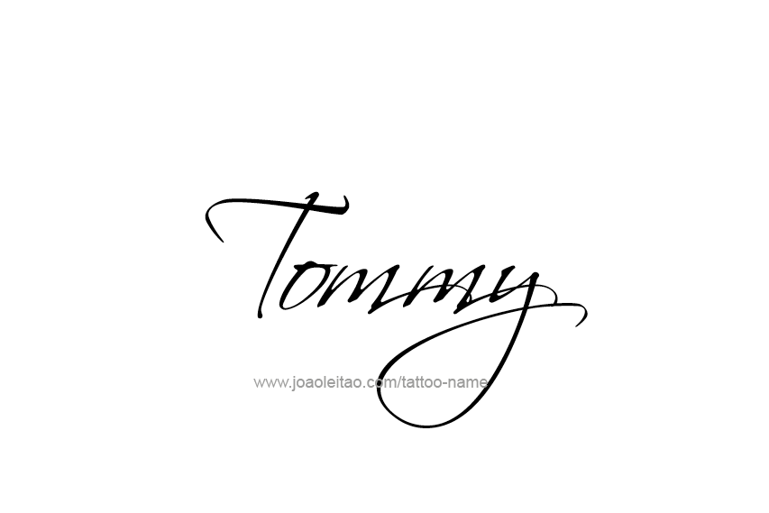 Tattoo Design  Name Tommy   