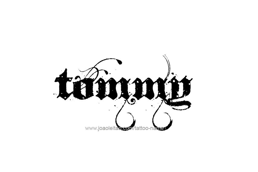 Tattoo Design  Name Tommy   