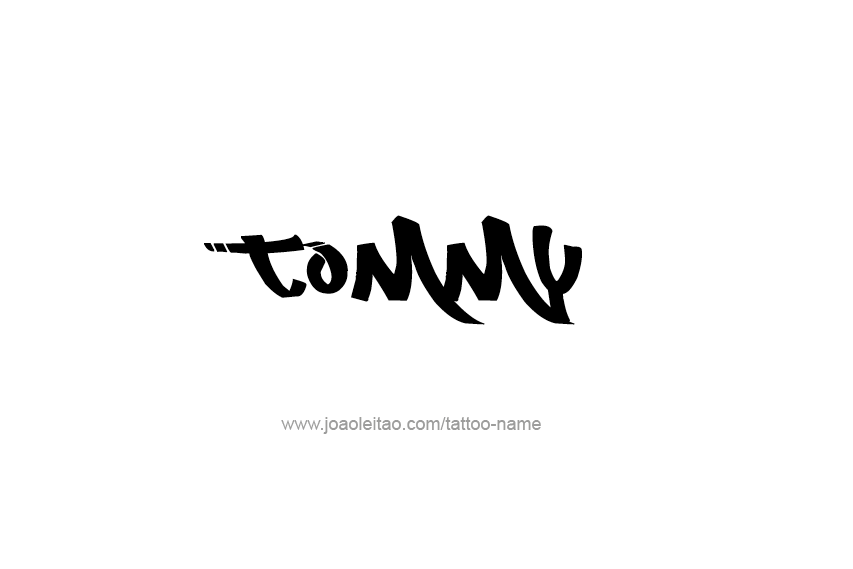 Tattoo Design  Name Tommy   