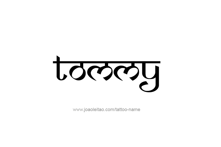 Tattoo Design  Name Tommy   