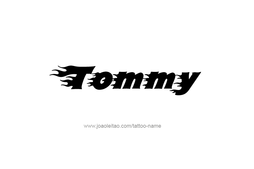 Tattoo Design  Name Tommy   