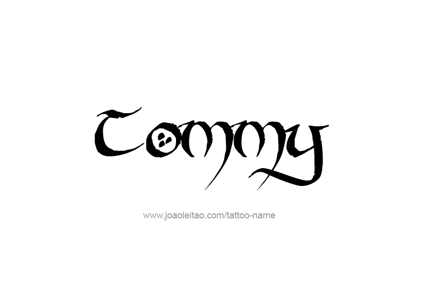 Tattoo Design  Name Tommy   