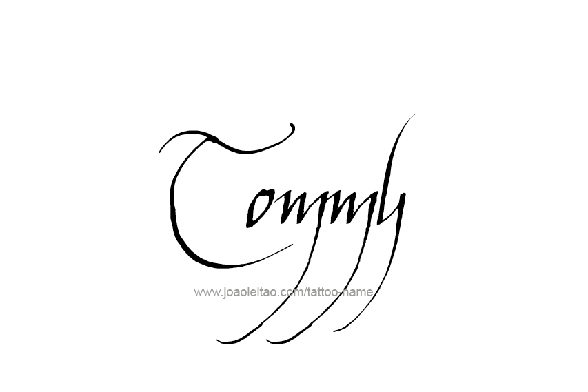 Tattoo Design  Name Tommy   