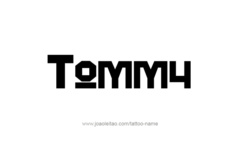 Tattoo Design  Name Tommy   