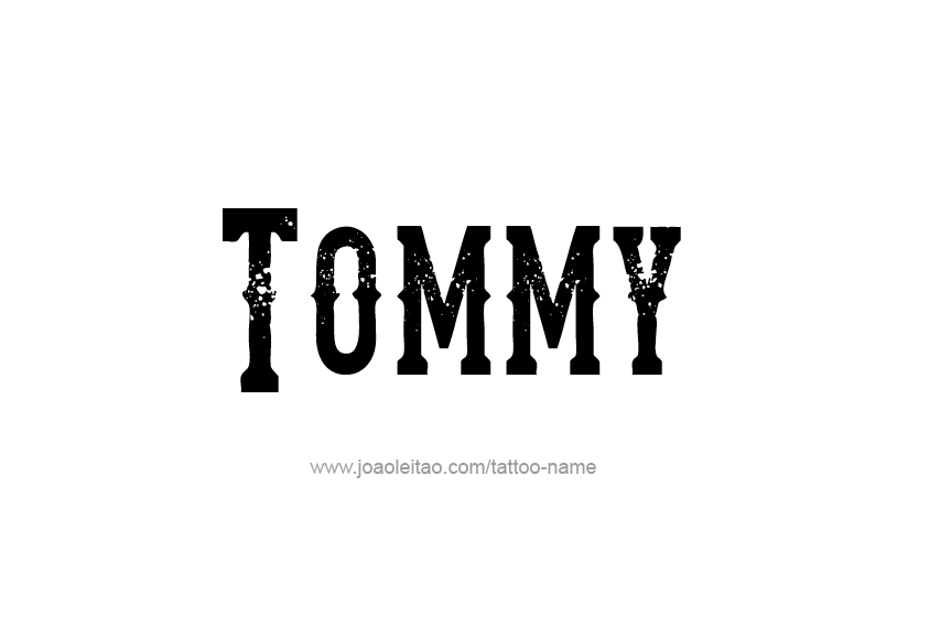 Tattoo Design  Name Tommy   