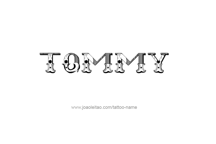 Tattoo Design  Name Tommy   