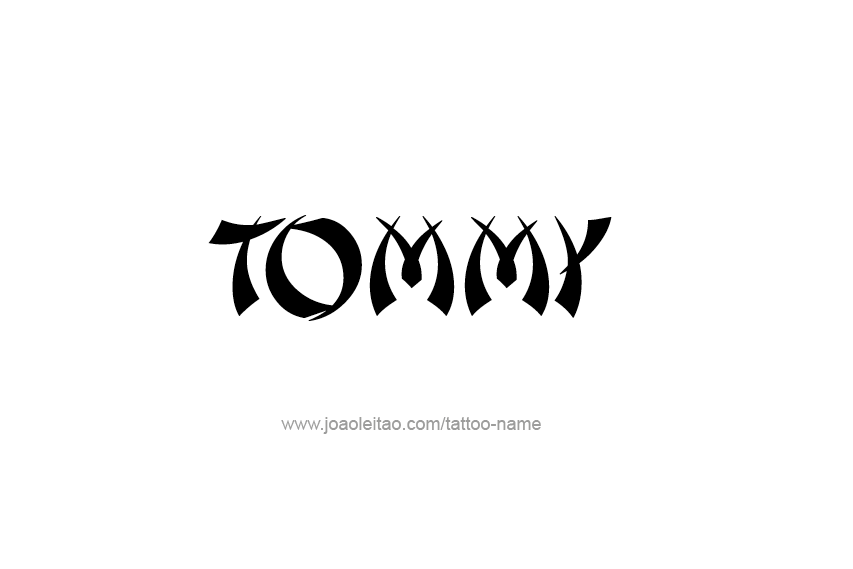 Tattoo Design  Name Tommy
