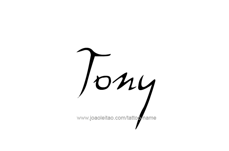 Tattoo Design  Name Tony   