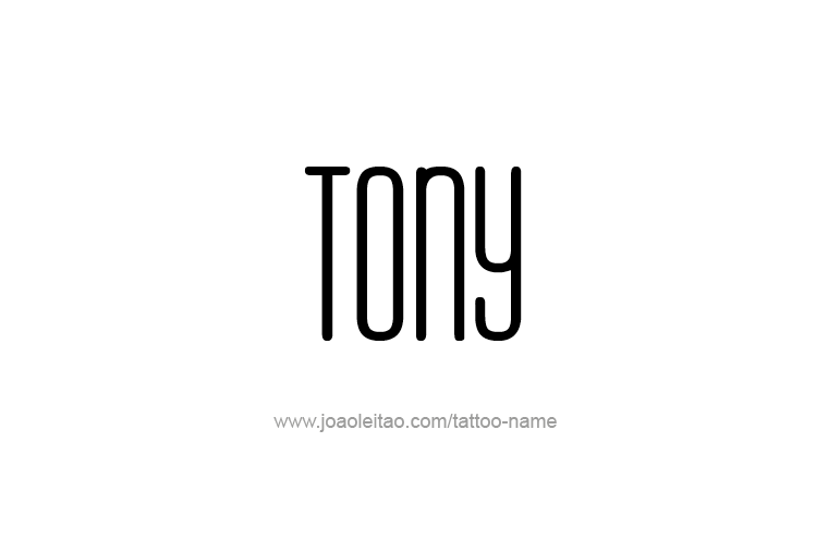 Tattoo Design  Name Tony   