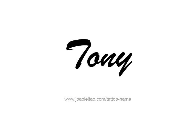 Tattoo Design  Name Tony   