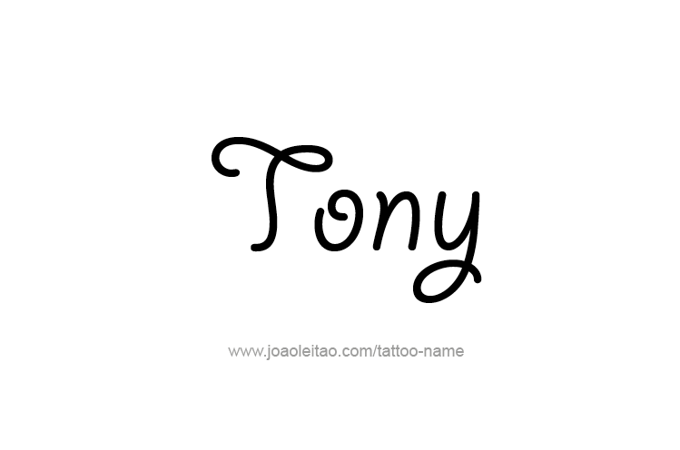 Tattoo Design  Name Tony   