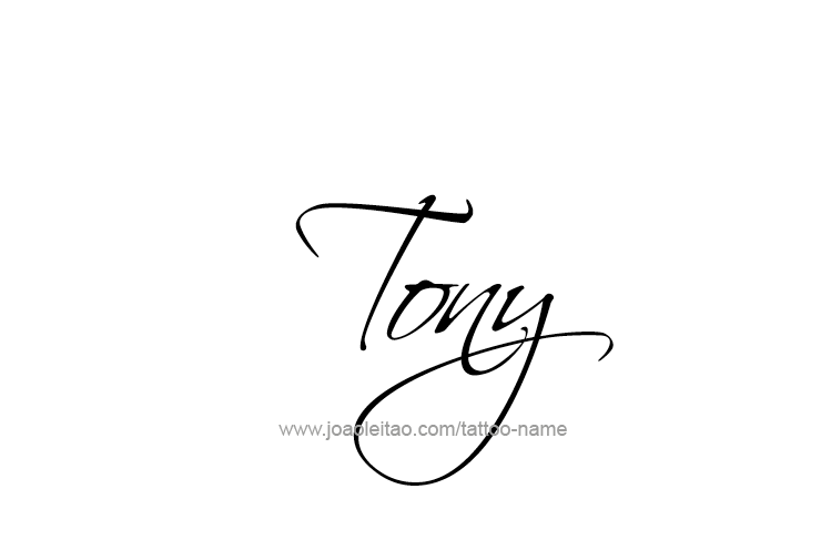 Tattoo Design  Name Tony   