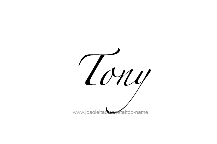 Tattoo Design  Name Tony   