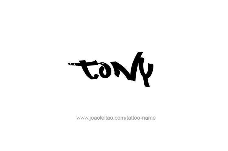 Tattoo Design  Name Tony   
