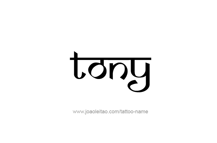 Tattoo Design  Name Tony   