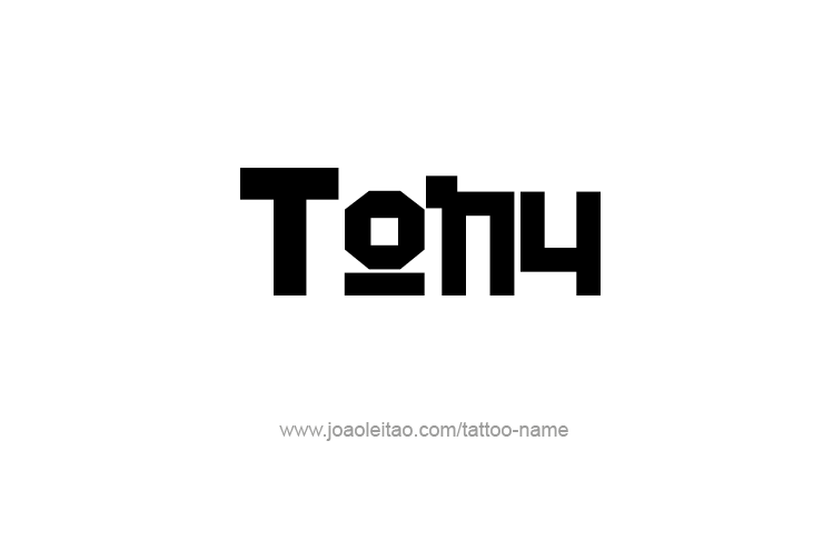 Tattoo Design  Name Tony   