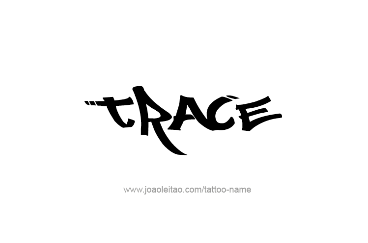 Tattoo Design  Name Trace   