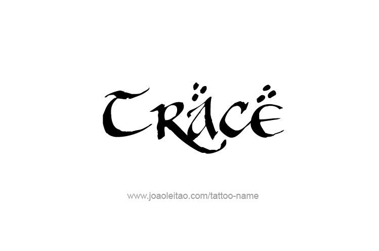 Tattoo Design  Name Trace   