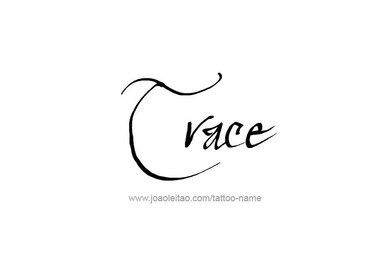 Tattoo Design  Name Trace   