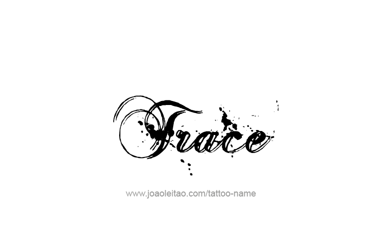 Tattoo Design  Name Trace   